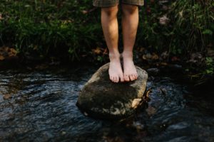 A Man In A River