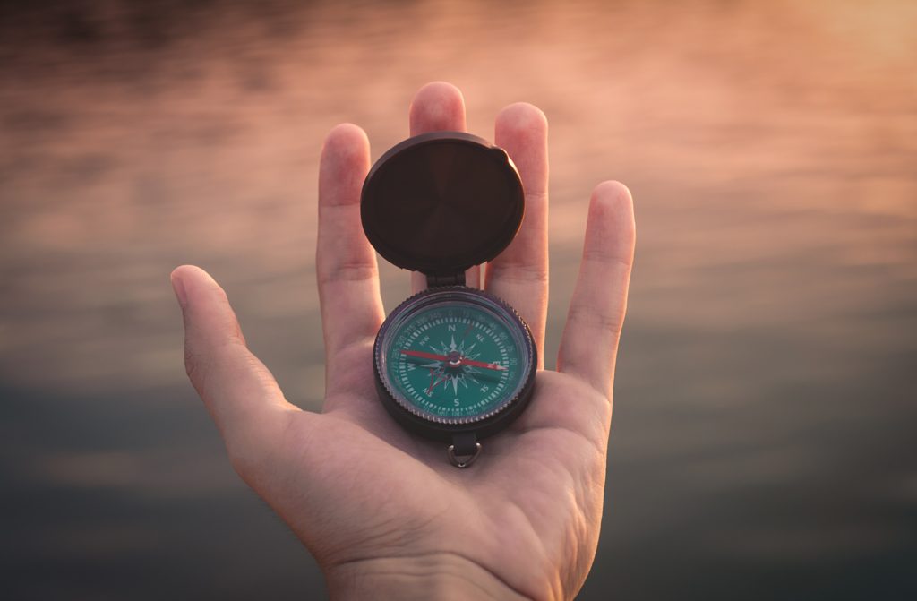 Compass in my hand